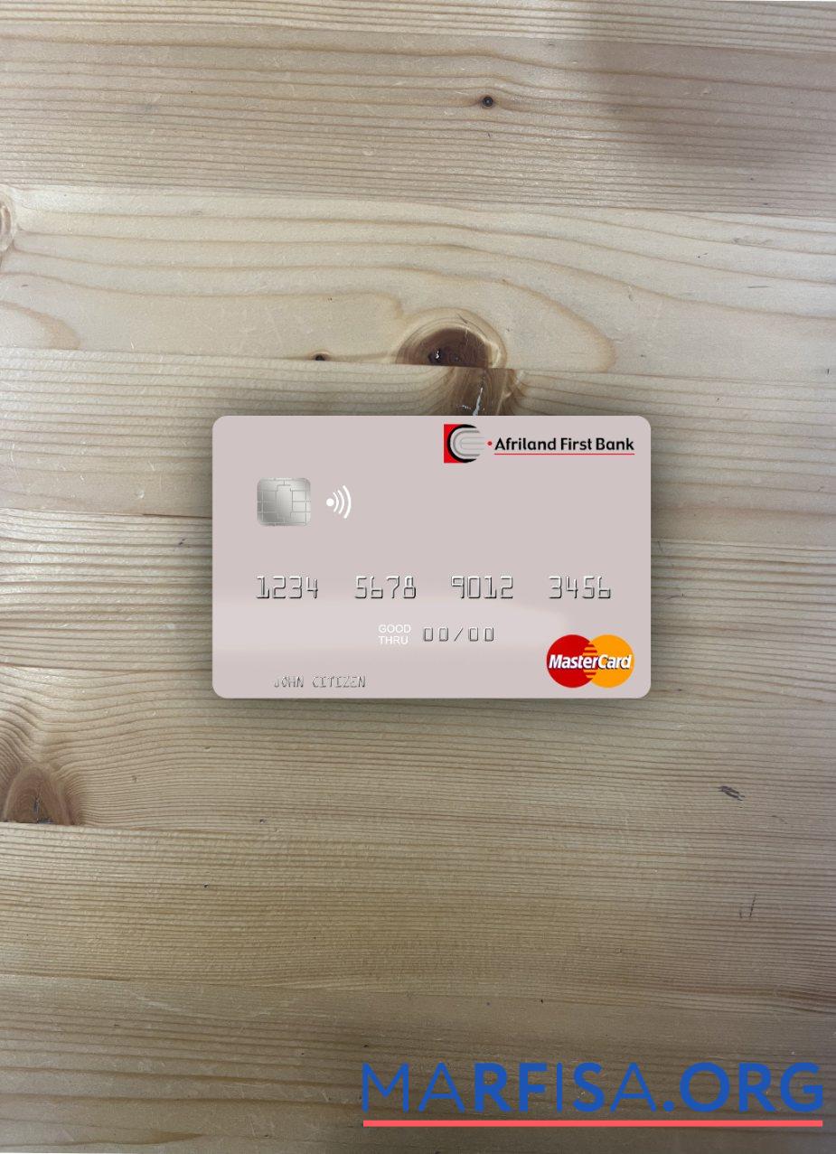 Сан-Томе и Принсипи Afriland First Банковский mastercard фотообраз Лицевая сторона предпросмотр