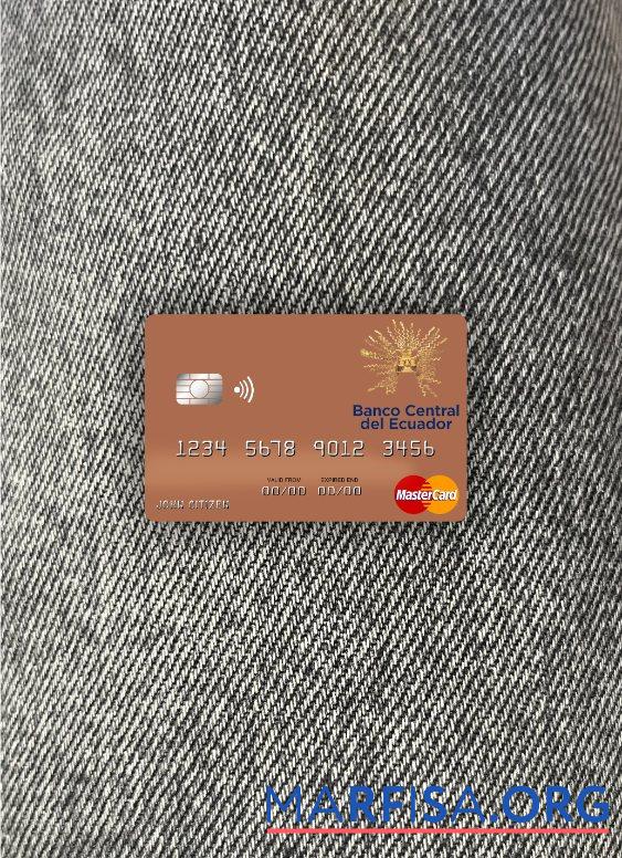 Сан-Томе и Принсипи Banco Эквадор mastercard фотообраз Лицевая сторона макет