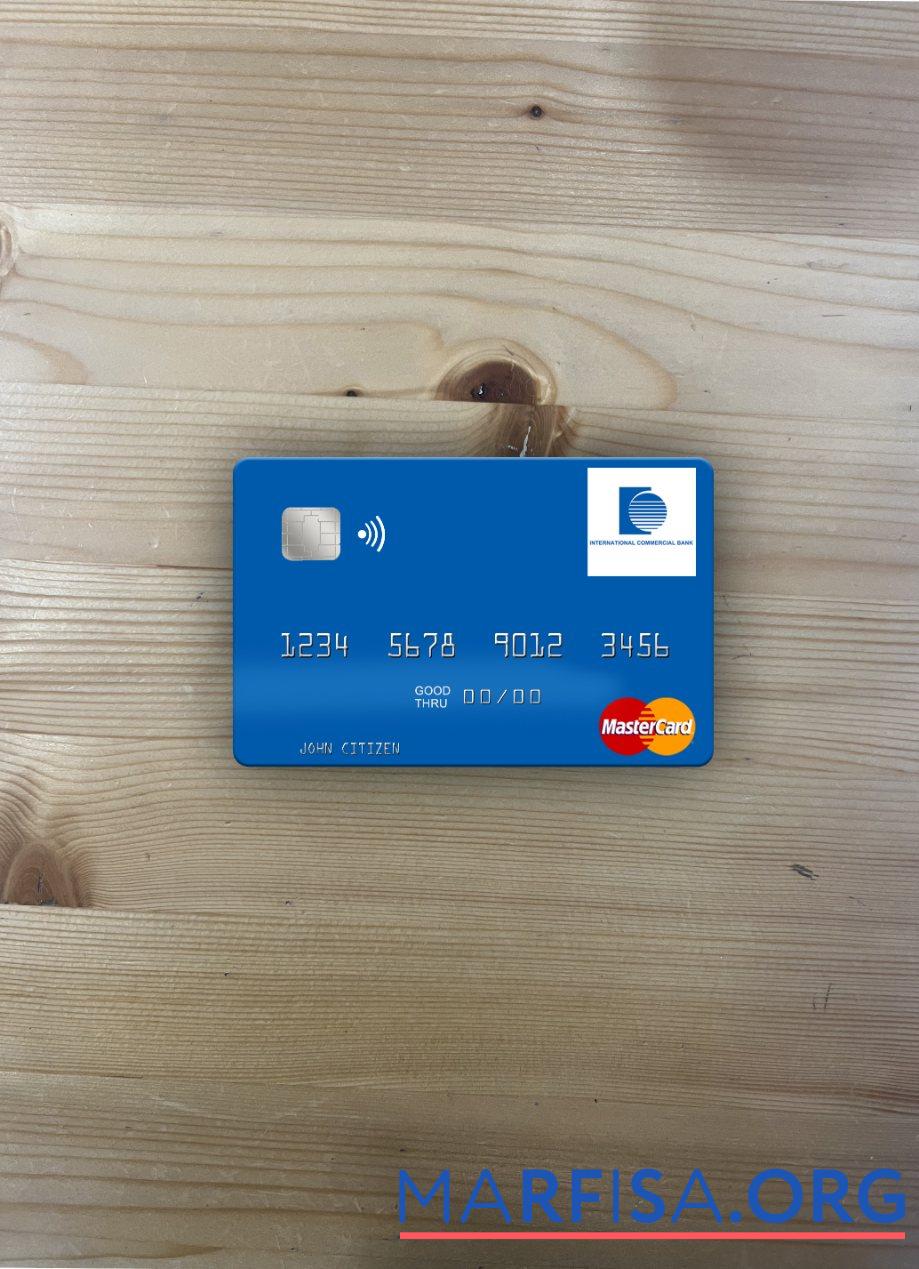 Сенегал The International коммерческий Банковский mastercard фотообраз Лицевая сторона образец