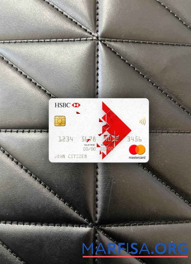 Сингапур HSBC Банковский mastercard фотообраз Лицевая сторона дизайн