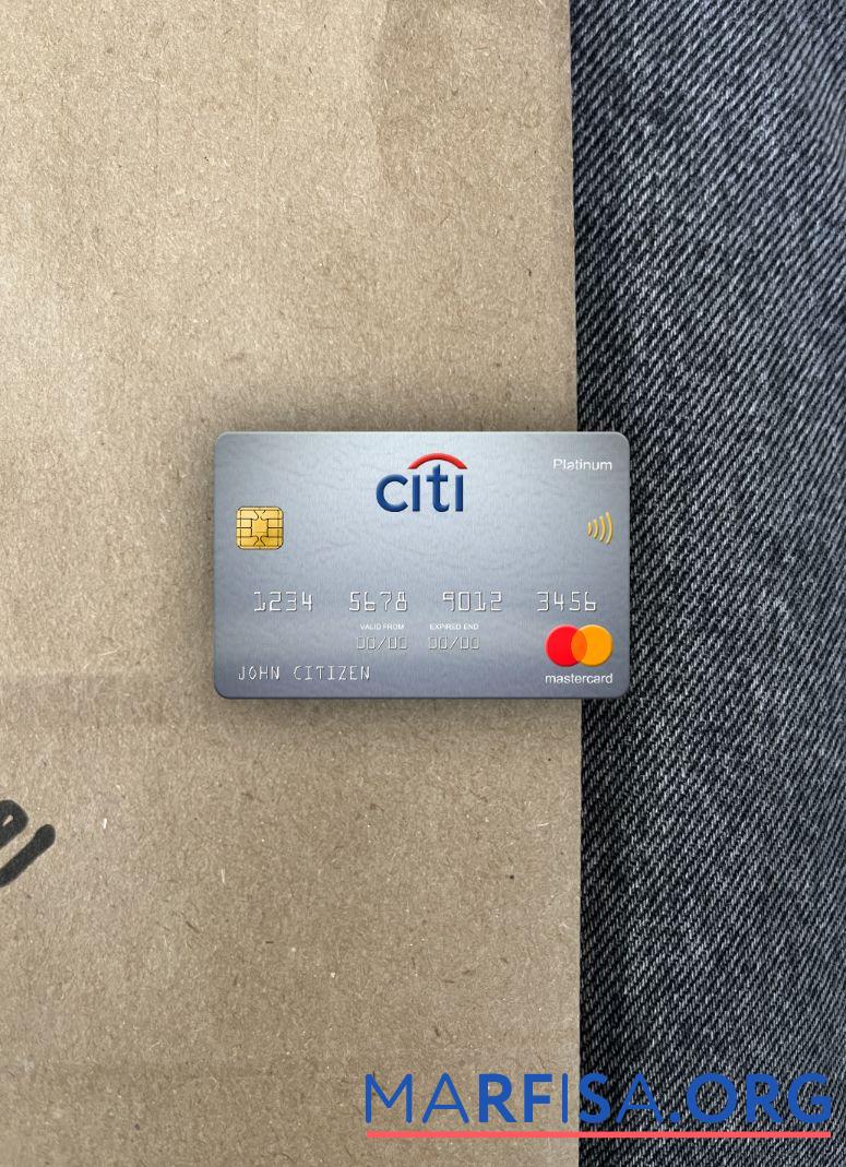 Швеция Citibank mastercard platinum фотообраз Лицевая сторона предпросмотр