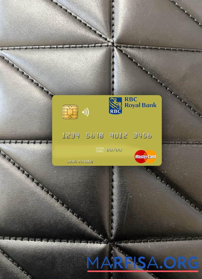Тринидад и Тобаго RBC Royal Банковский mastercard фотообраз Лицевая сторона образец