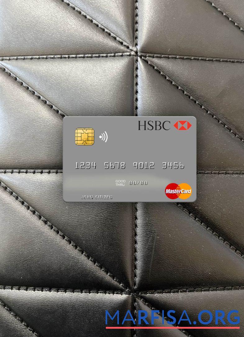 Турция HSBC Банковский mastercard фотообраз Лицевая сторона образец