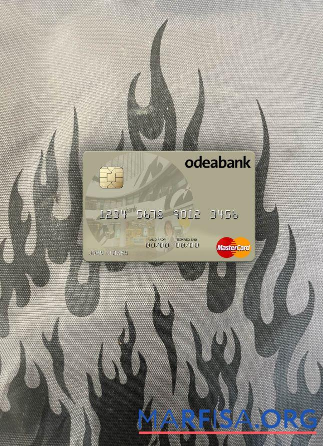 Турция Odeabank mastercard фотообраз Лицевая сторона макет