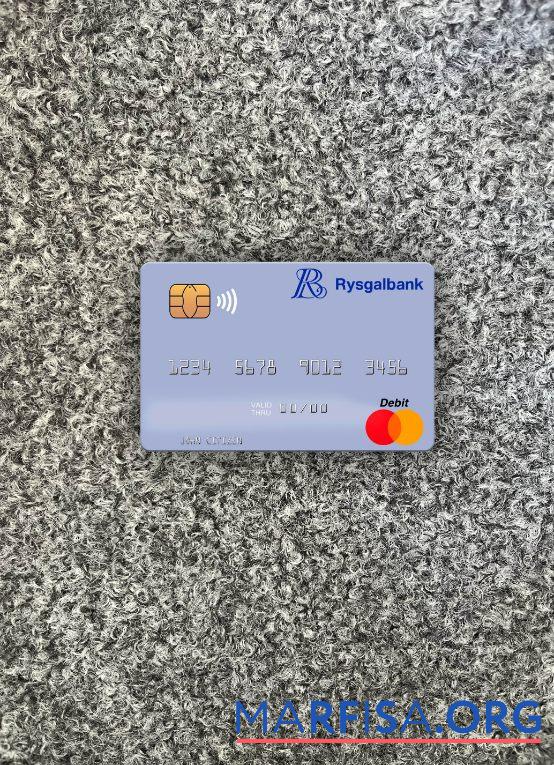 Туркменистан Rysgal JSCB mastercard фотообраз Лицевая сторона образец
