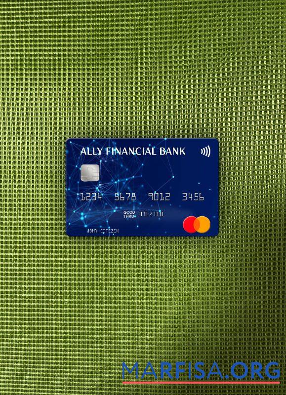 США Ally Financial Банковский mastercard фотообраз Лицевая сторона дизайн
