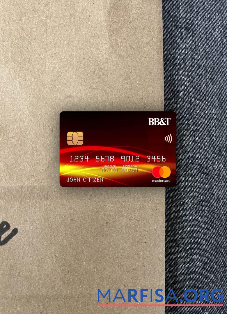 США BB&T Corp. Банковский mastercard фотообраз Лицевая сторона предпросмотр