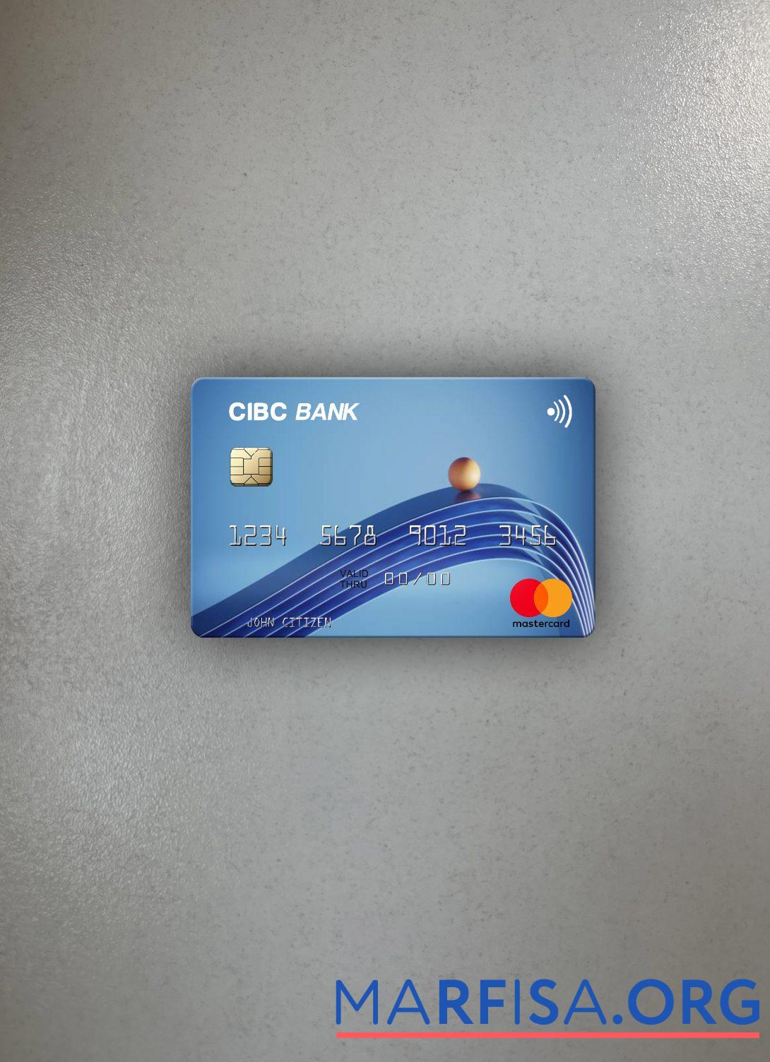 США CIBC Банковский mastercard фотообраз Лицевая сторона предпросмотр