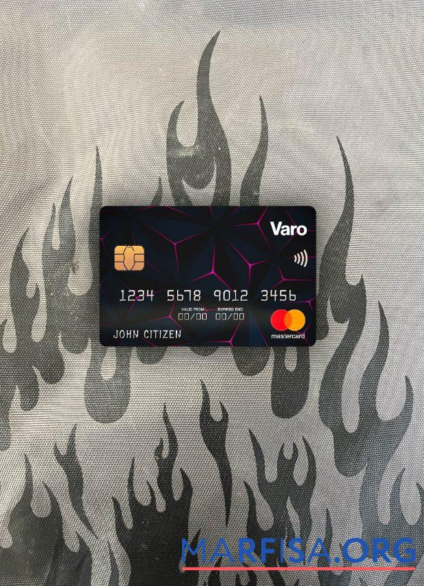 США California Varo Банковский mastercard фотообраз Лицевая сторона предпросмотр