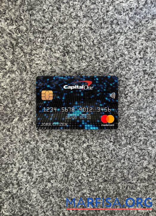 США Capital One Банковский mastercard фотообраз Лицевая сторона дизайн