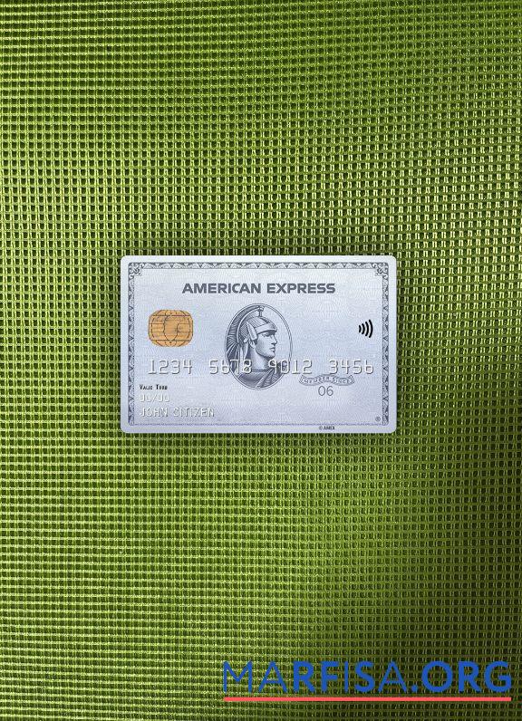 США Chase Банковский AMEX platinum Карта фотообраз Лицевая сторона шаблон