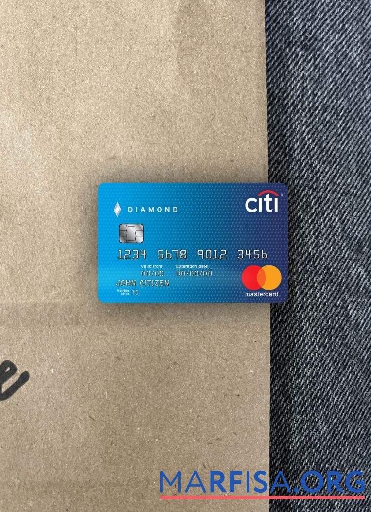 США Citibank MasterCard фотообраз Лицевая сторона дизайн