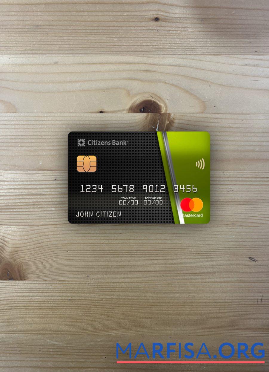 США Citizens Банковский mastercard фотообраз Лицевая сторона дизайн