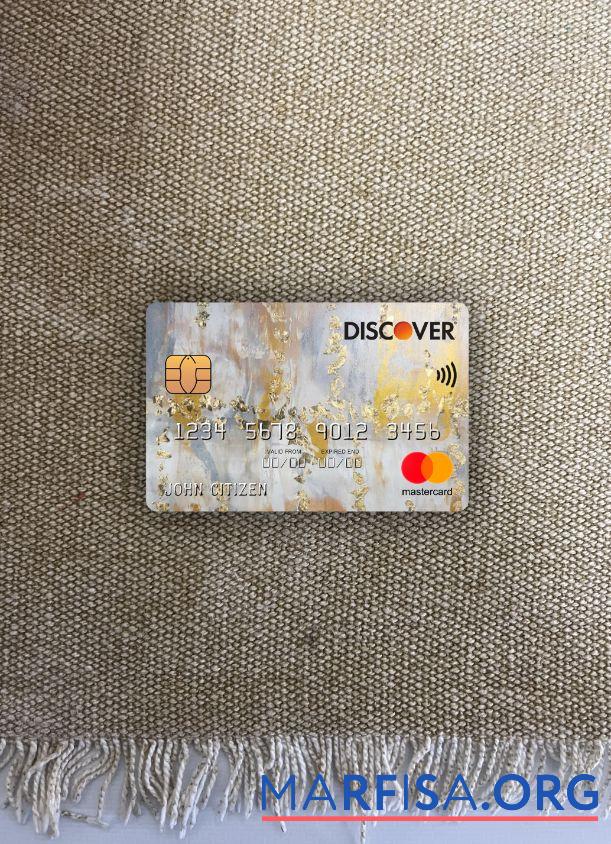 США Discover Банковский mastercard фотообраз Лицевая сторона дизайн