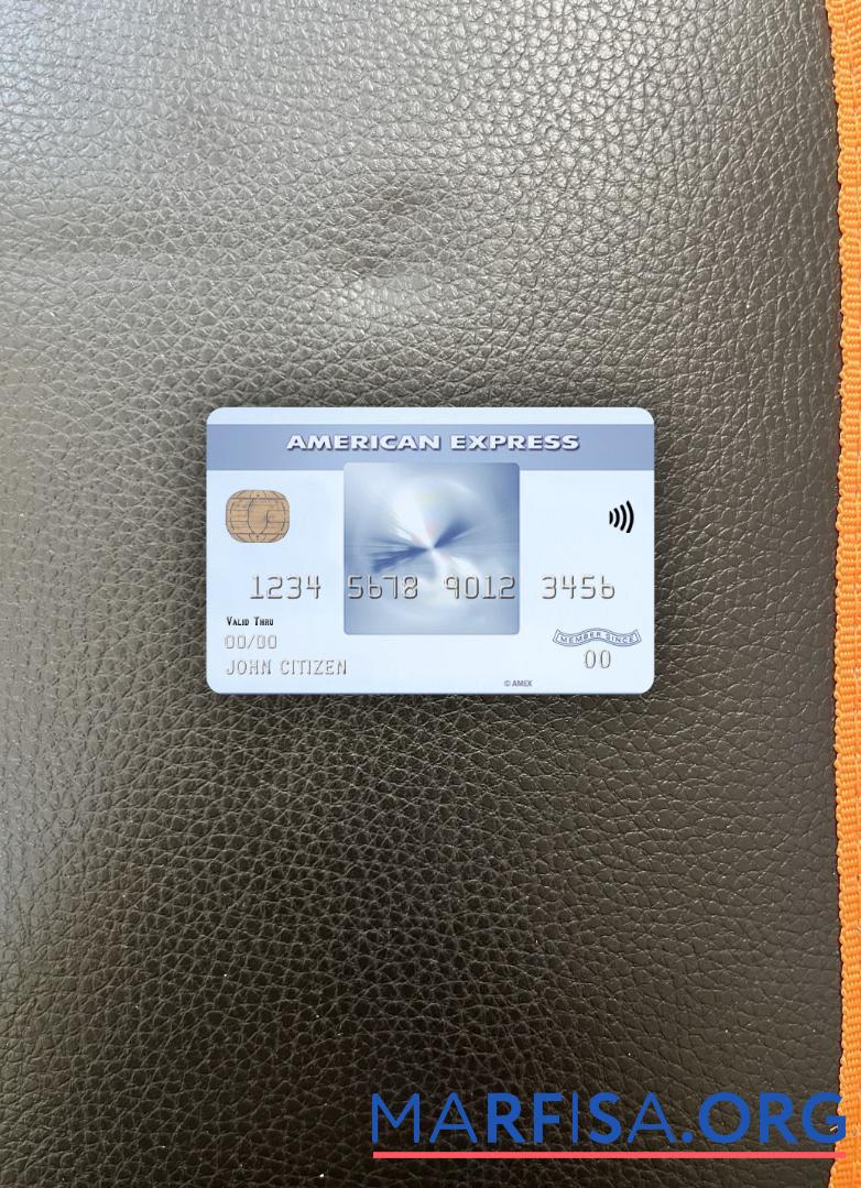 США Грузия Gainesville First century Банковский AMEX everyday Кредит Карта фотообраз Лицевая сторона макет