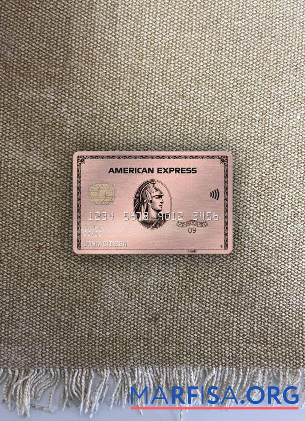 США Missouri Together Кредит союз Банковский AMEX rose gold Карта фотообраз Лицевая сторона предпросмотр