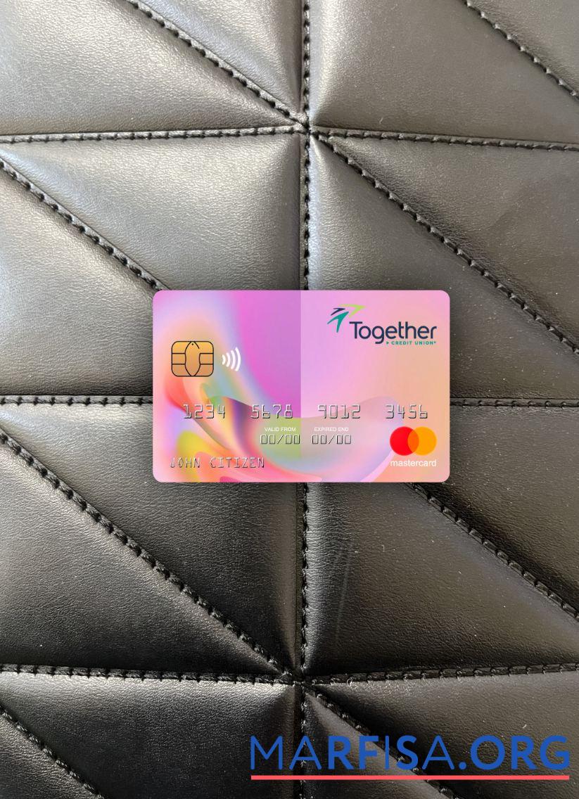 США Missouri Together Кредит союз Банковский mastercard фотообраз Лицевая сторона дизайн