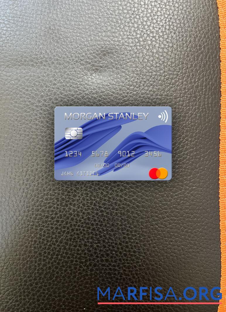 США Morgan Stanley Банковский mastercard фотообраз Лицевая сторона дизайн