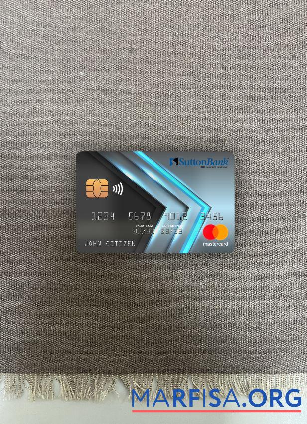 США Ohio SUTTON Банковский mastercard фотообраз Лицевая сторона образец