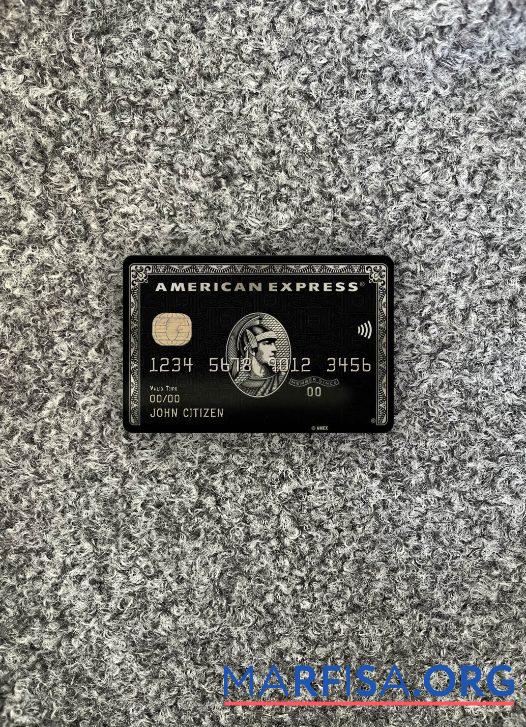 США PNC Банковский AMEX black Карта фотообраз Лицевая сторона шаблон