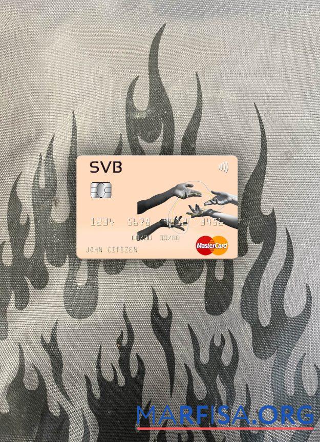 США SVB Financial Group mastercard фотообраз Лицевая сторона шаблон