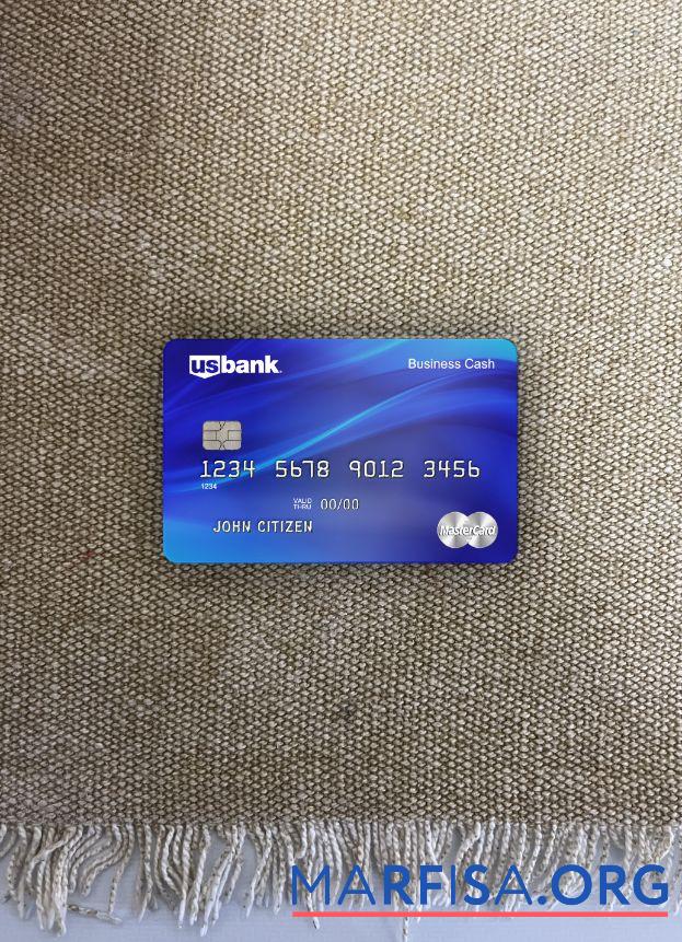 Профессиональный США U.S. Банковский Mastercard Карта Шаблон фотообраз Лицевая сторона