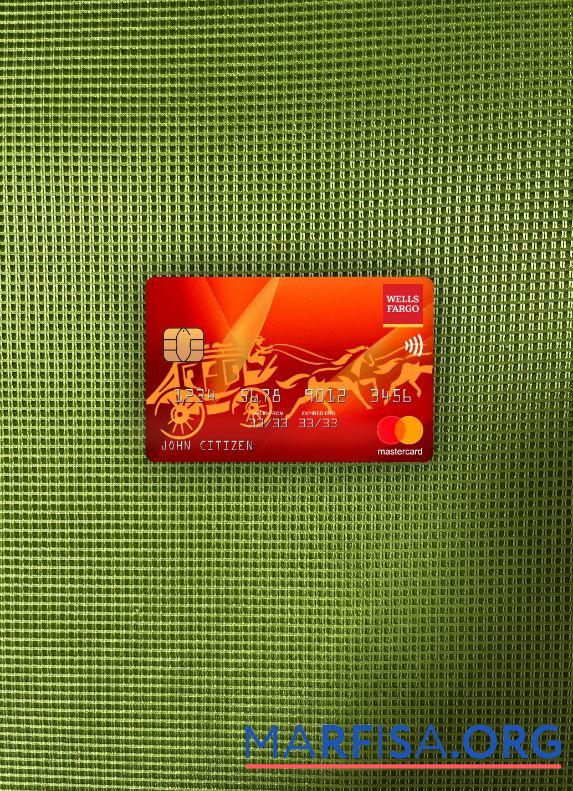 США Wells Fargo Банковский mastercard фотообраз Лицевая сторона макет