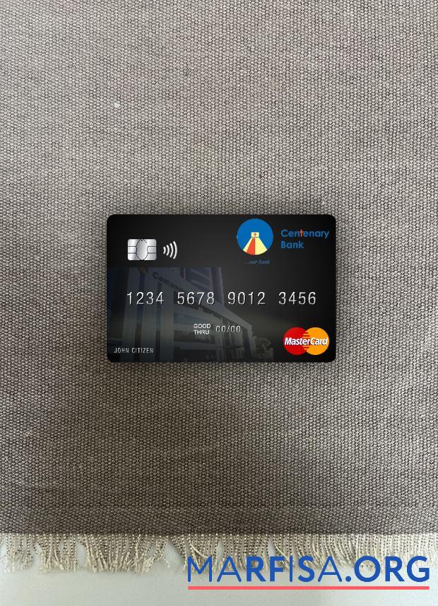 Уганда Centenary Банковский mastercard фотообраз Лицевая сторона дизайн