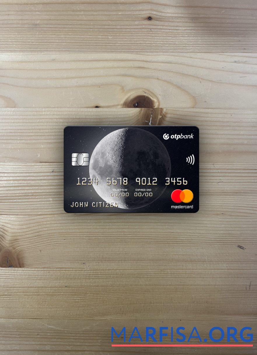 Украина OTP Банковский Украина mastercard фотообраз Лицевая сторона шаблон