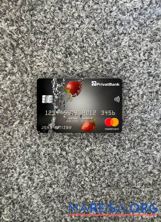Украина PrivatBank mastercard фотообраз Лицевая сторона дизайн