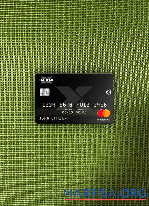 Великобритания Halifax Банковский mastercard фотообраз Лицевая сторона шаблон