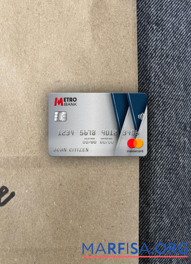 Великобритания Metro Банковский mastercard фотообраз Лицевая сторона дизайн