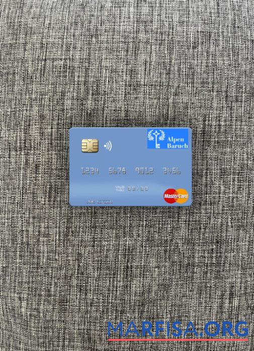 Вануату Alpen Baruch Банковский Limited mastercard фотообраз Лицевая сторона образец