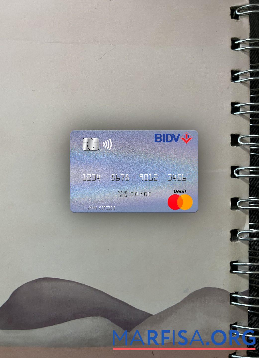 Вьетнам BIDV mastercard фотообраз Лицевая сторона предпросмотр