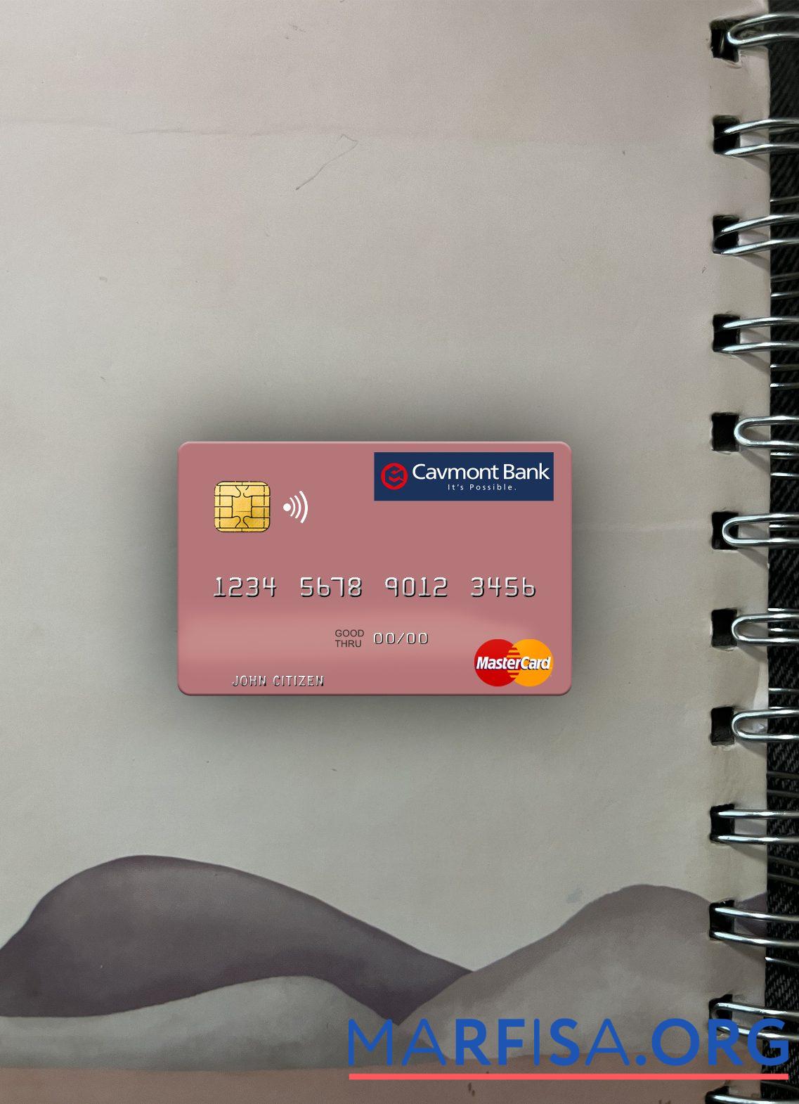 Замбия Cavmont Банковский mastercard фотообраз Лицевая сторона дизайн