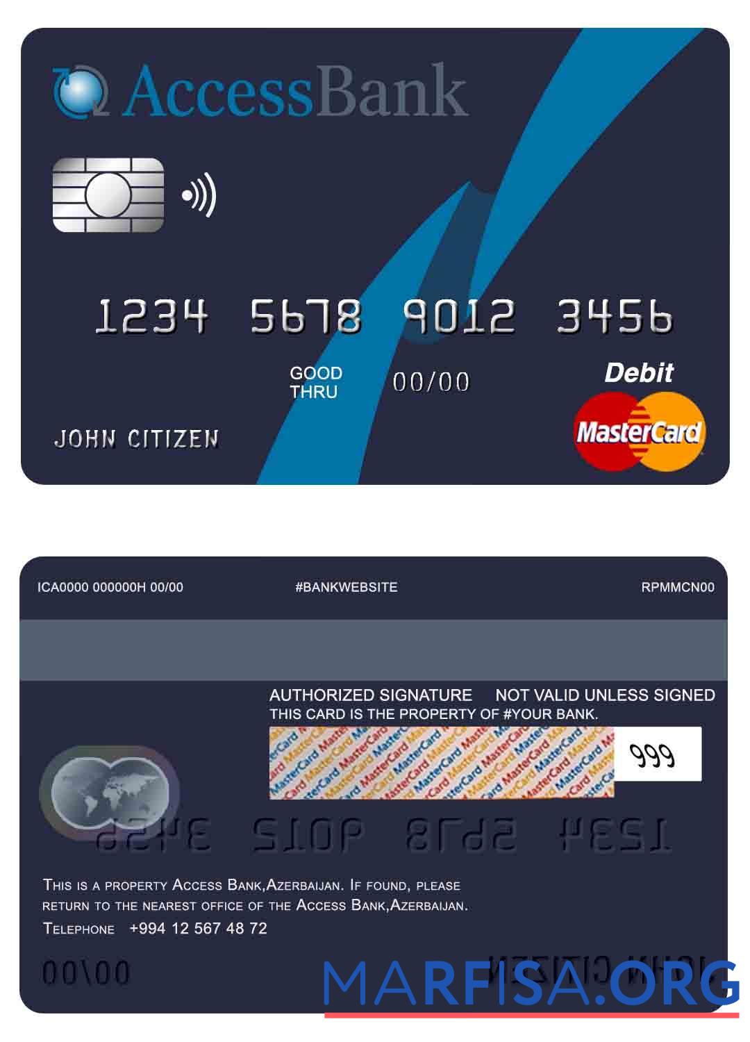 Азербайджан Access Банковский mastercard предпросмотр