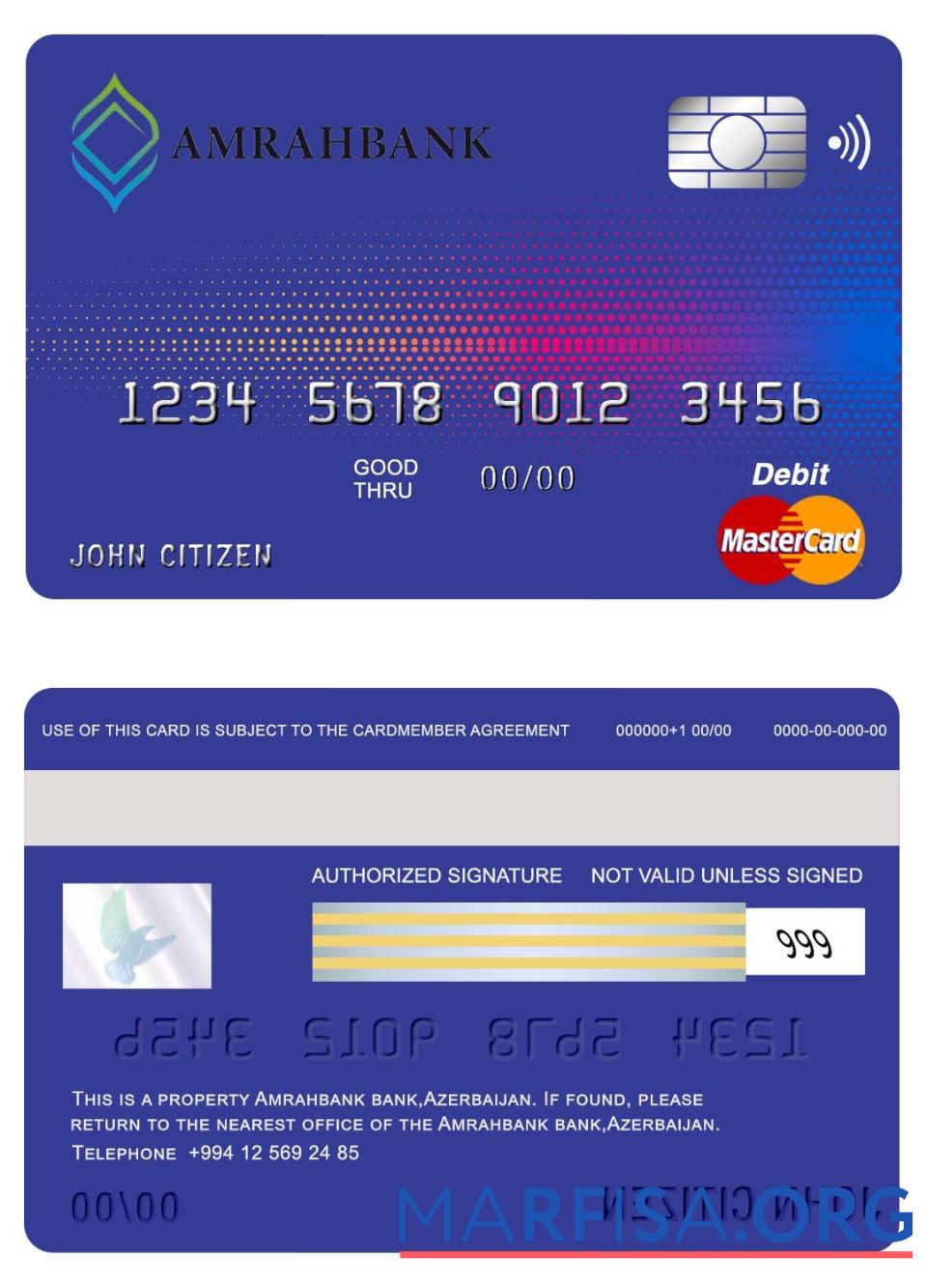 Азербайджан Amrahbank mastercard предпросмотр