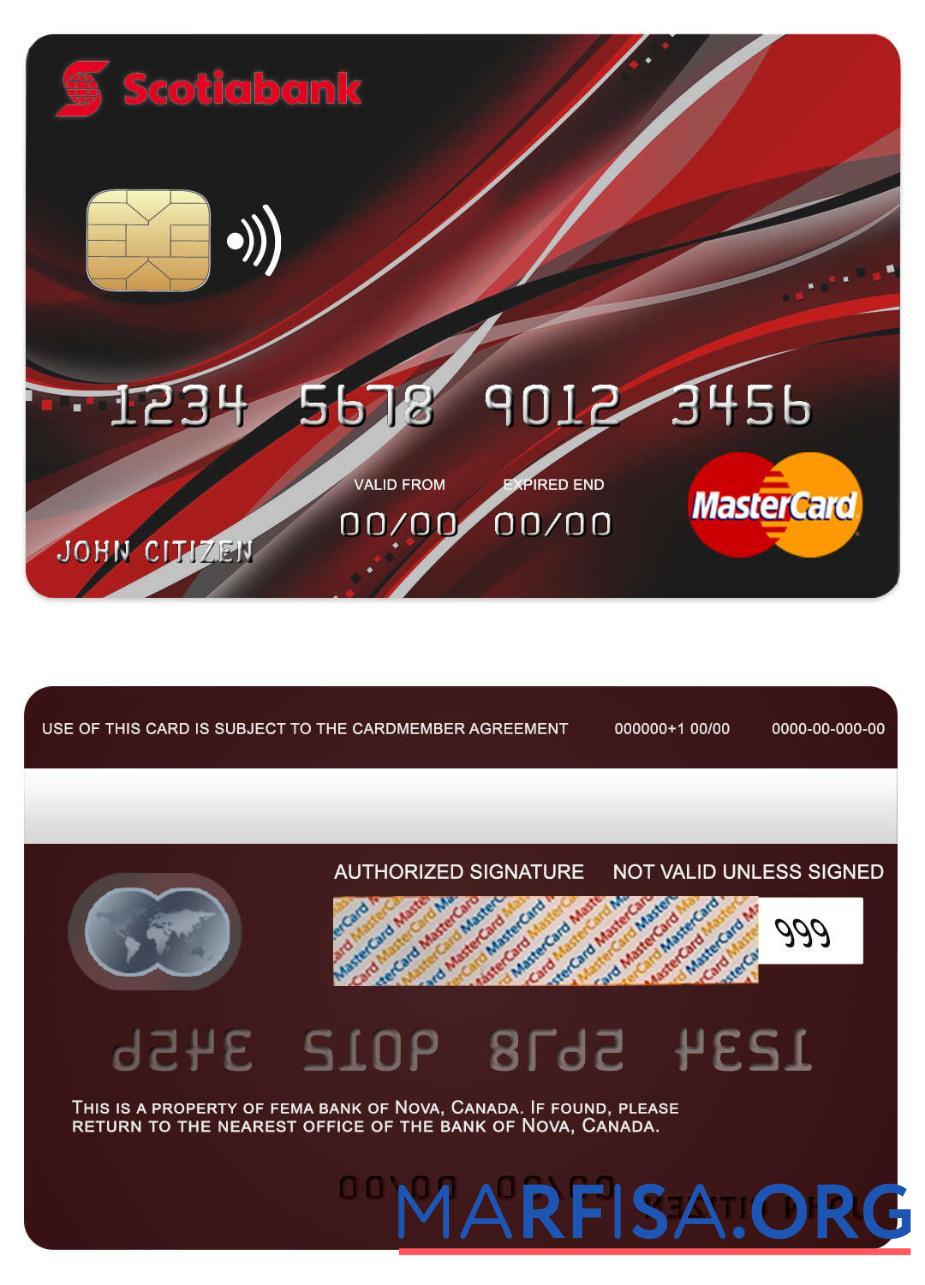 Канада Nova Банковский mastercard предпросмотр