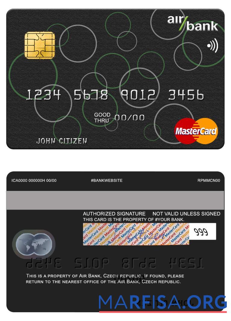 Czech Air Банковский mastercard предпросмотр