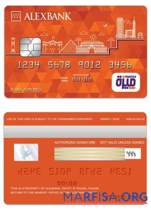 Египет Alexbank mezza Карта шаблон