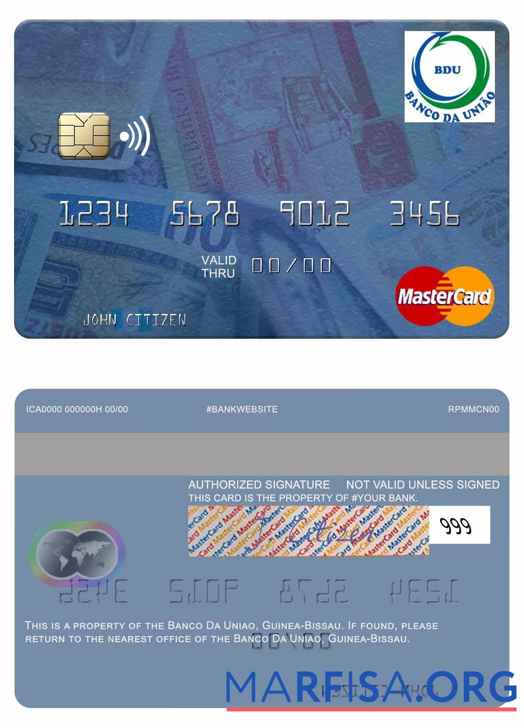 Гвинея Bissau Banco Da Uniao mastercard предпросмотр
