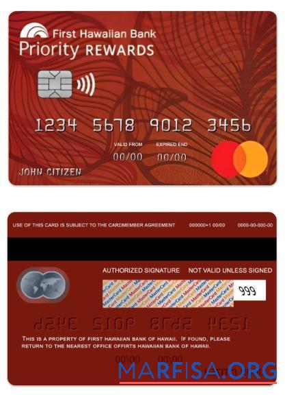 Hawaii Priority RewardsSM Кредит mastercard предпросмотр