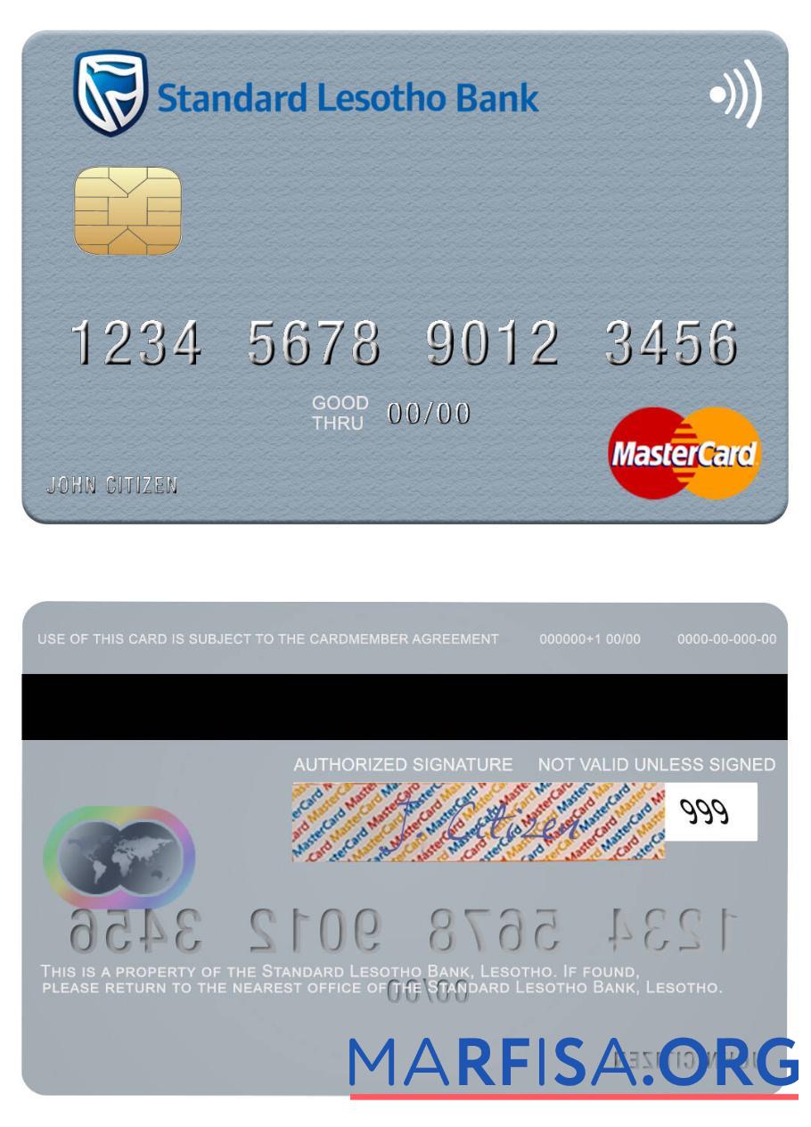 Лесото стандартный Лесото Банковский mastercard предпросмотр