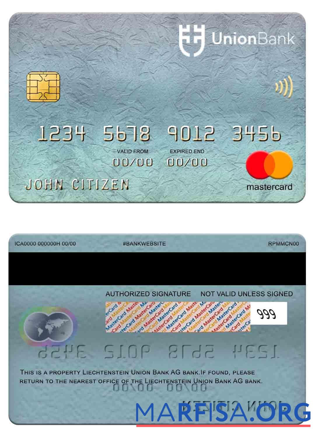 Лихтенштейн союз Банковский AG Банковский mastercard шаблон