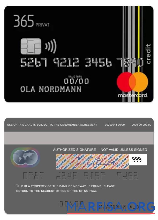 Норвегия Банковский of Норвегия petrol mastercard макет