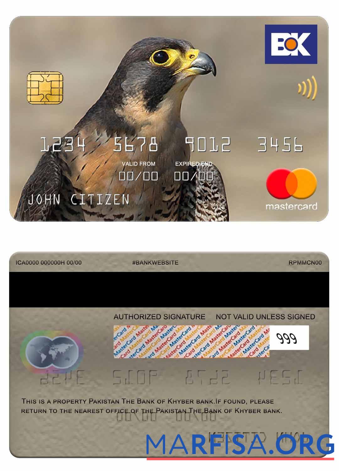 Пакистан The Банковский of Khyber Банковский mastercard макет