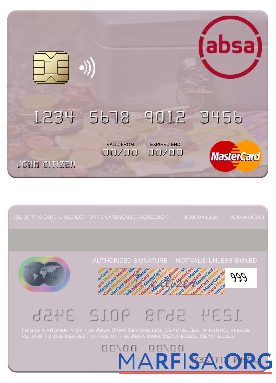 Сейшелы Absa Банковский Сейшелы mastercard предпросмотр