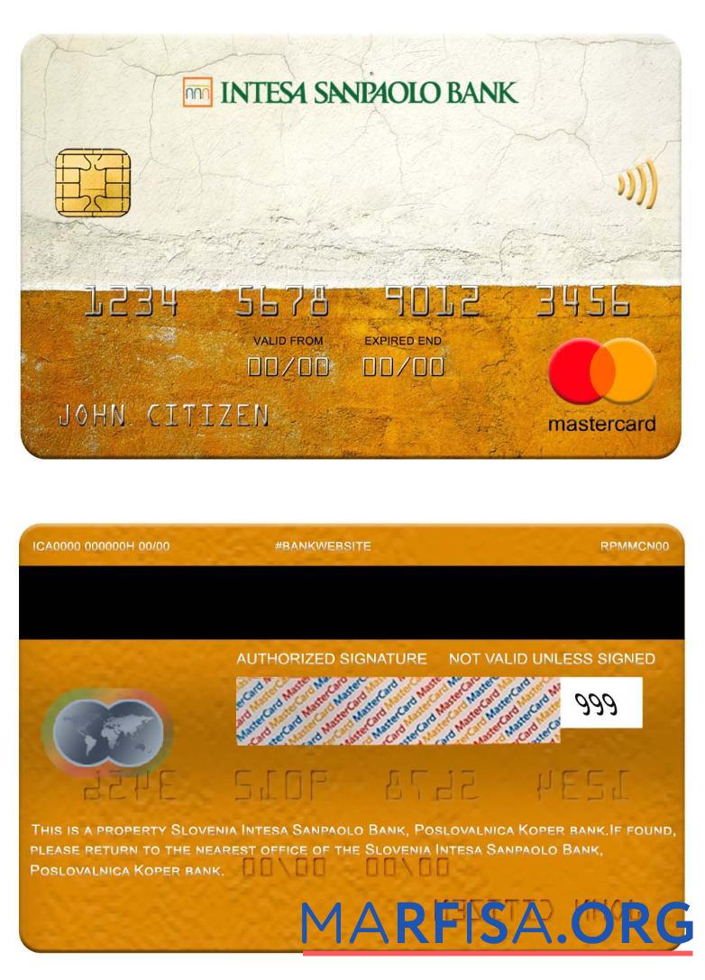 Словения Intesa Sanpaolo Банковский, Poslovalnica Koper Банковский mastercard предпросмотр