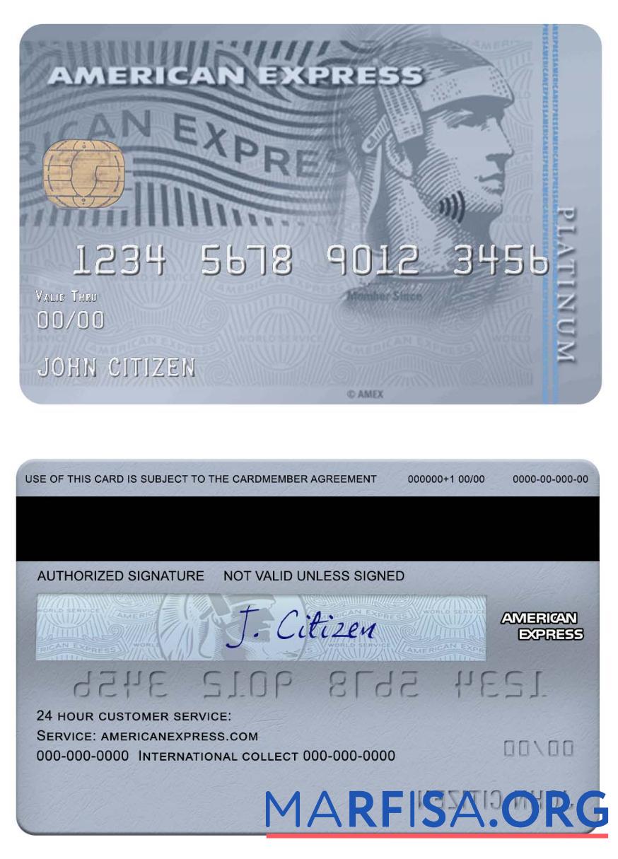 США Банковский of the West Банковский amex platinum Карта шаблон