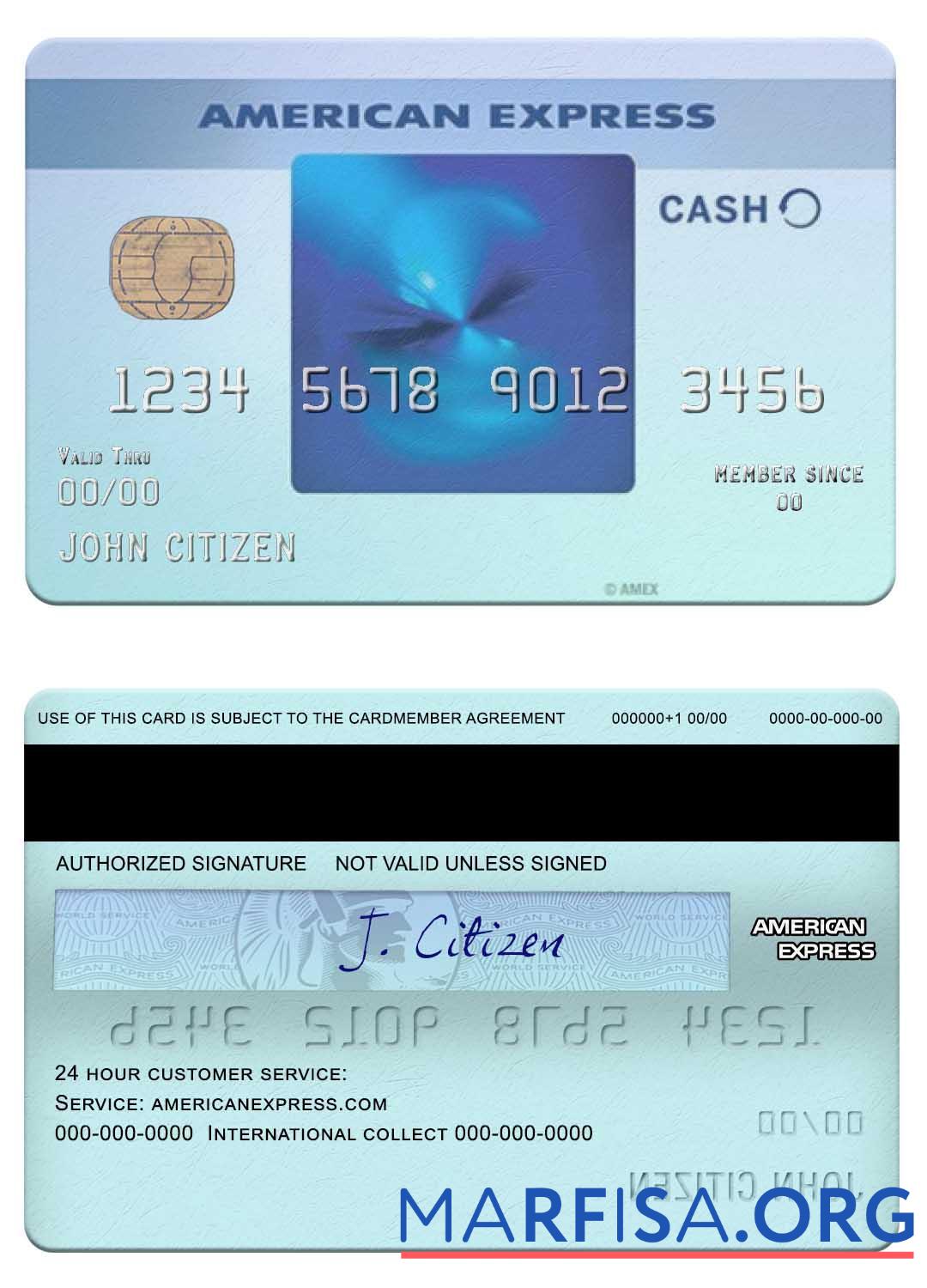 США California BlueVine Банковский синий Cash Everyday┬« Карта from Amex дизайн